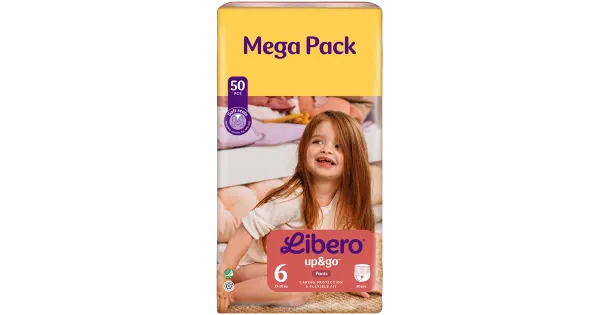 Libero Up&Go püksmähkmed S6 50tk 13-20kg