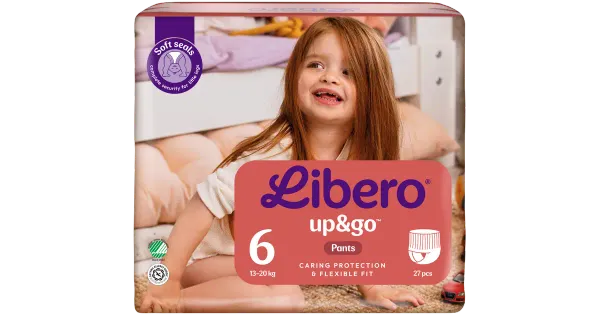 Libero Up&Go püksmähkmed S6 27tk 13-20kg