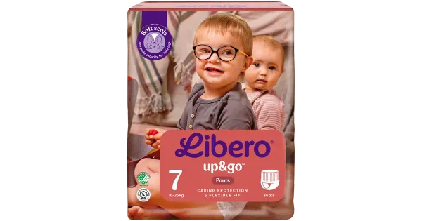Libero Up&Go püksmähkmed S7 24tk 16-26 kg