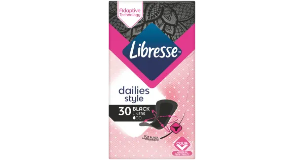 Libresse Normal Black pesukaitse 30tk