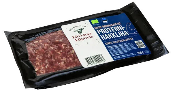 Liivimaa Lihaveis Mahe Rohumaaveise Proteiinihakkliha 300G