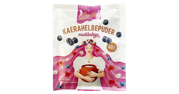 Linda kaerahelbepuder mustikatega 40g