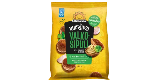 Linkosuo küüslaugumaitselised rukkisuupisted 150 g