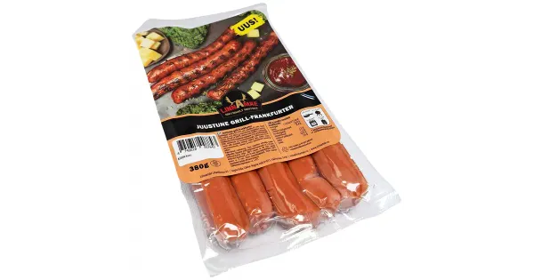 Linnamäe Juustune grill-frankfurter 380g