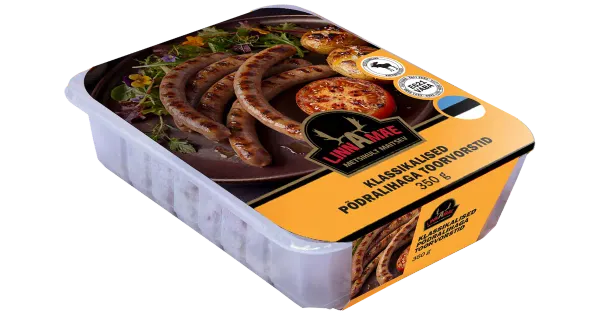 Linnamäe Klassikalised põdralihaga toorvorstid 350g
