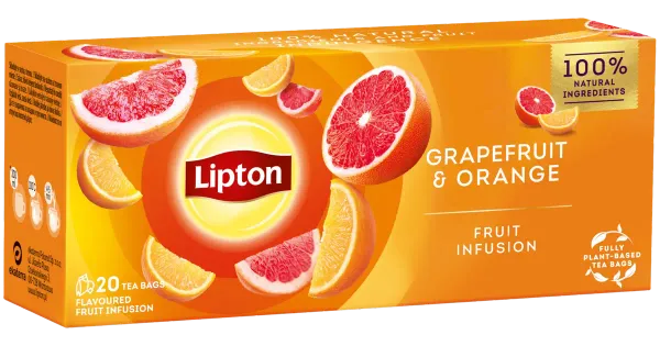Tēja Lipton greifrūtu apelsīnu 20TM 34g
