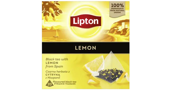 Lipton must tee sidruniga 20 x 1,7 g