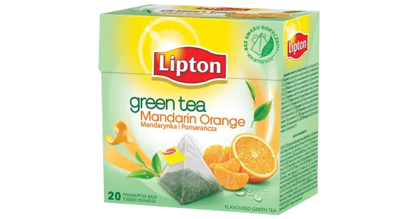 Lipton roheline tee mandariin ja apelsin 20 x 1,8 g