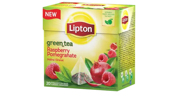 Lipton roheline tee vaarika ja granaatõuna 20 x 1,4 g