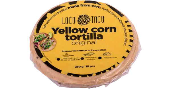 Loco Taco kollane maisitortilla 250 g
