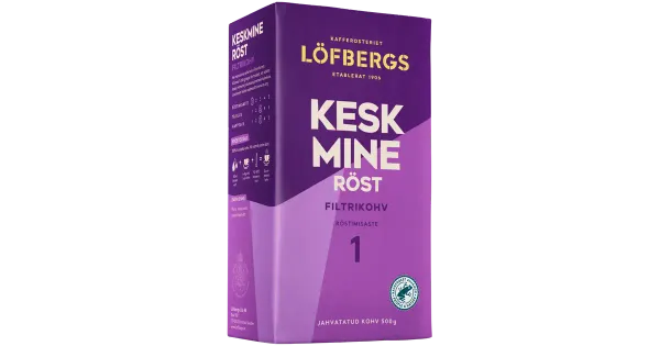 Löfbergs filtrikohv keskmine röst 500 g