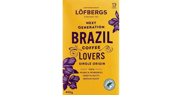 Löfbergs jahvatatud kohv Brazil 450g