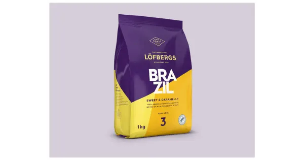 Kohvioad LÖFBERGS Brazil 1kg, röstimisaste 3, 100% araabika