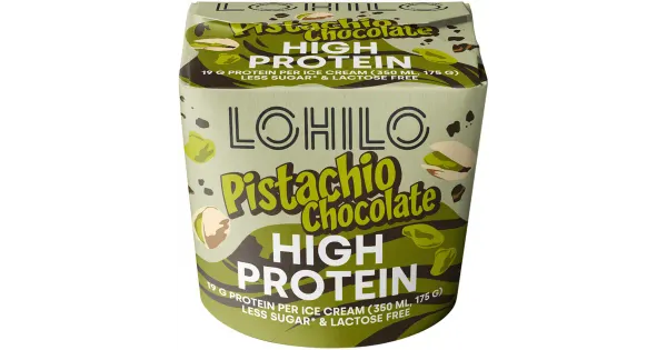 Lohilo Pistaatsi-šokolaadi proteiini jäätis 350 ml