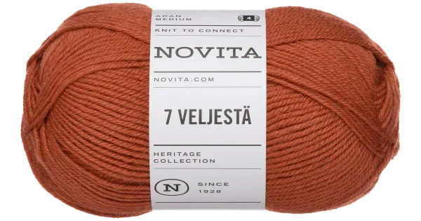 Lõng 7 Veljestä 100g pihlakas 644