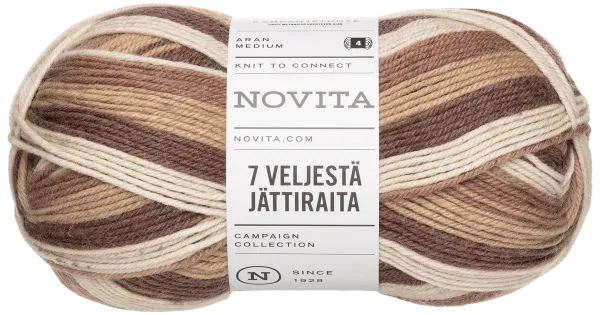 Lõng 7 Veljestä 150g mokka 8431
