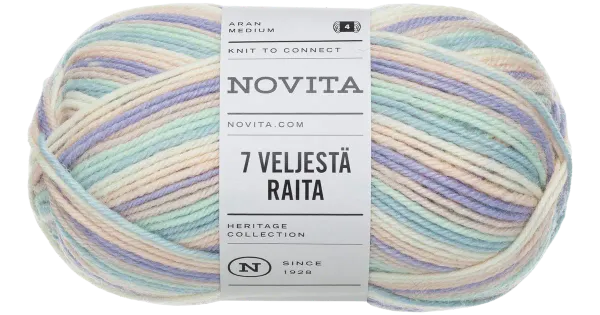Lõng 7 Veljestä Raita 100 g 974