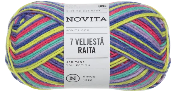 Lõng 7 Veljestä Raita 100G 978