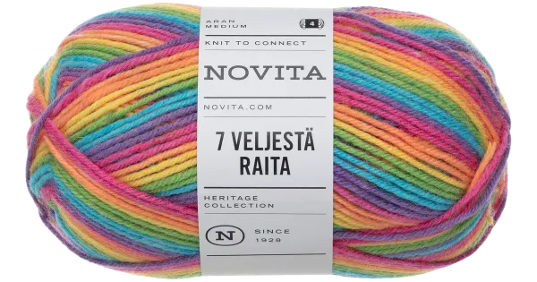 Lõng 7 Veljestä Raita 100G 980
