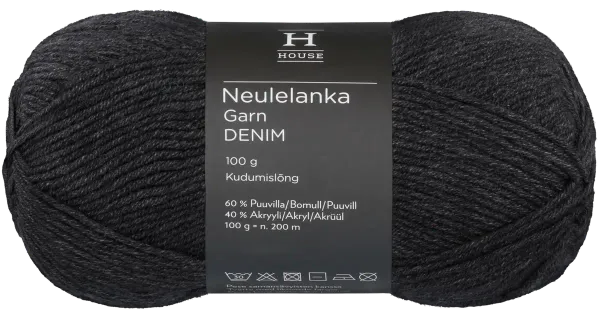 Lõng Denim puuvill-akrüül 100G