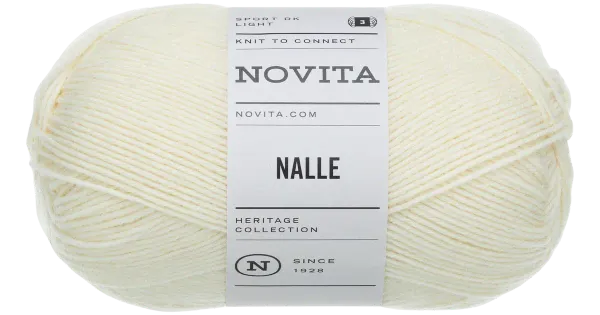 Lõng Novita Nalle 100g 010 l.valge