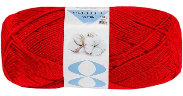 Lõng Perfect Cotton 100 g, punane