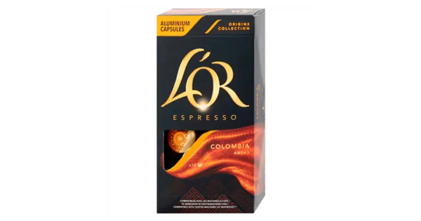 L'OR kohvikapslid Colombia, 10 x 52g