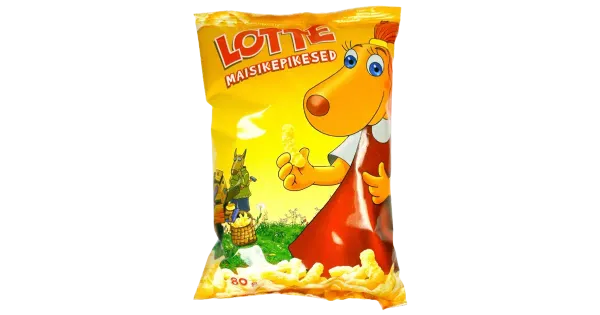 Lotte magusad glasuuritud maisipulgad 80 g