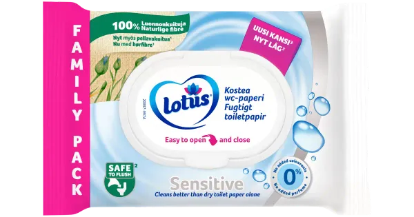 Lotus Sensitive niiske tualettpaber 80tk