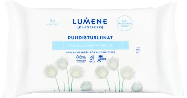 Lumene näopuhastussalvrätikud Lumene Klassikko 25tk