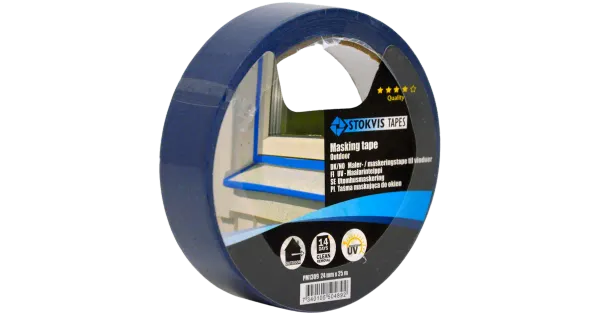 Maalriteip UV 24mm x 25m sinine
