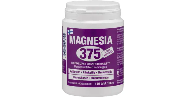 Magnesia magneesiumi 375 närimistabletid 140 tk 196 g