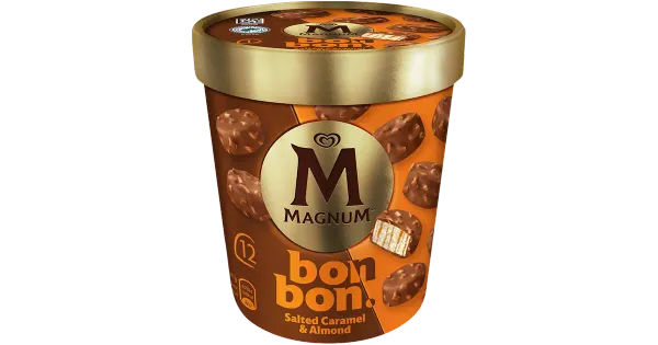 Magnum Soolakaramelli ja mandlitega jäätisekommid 204 ml/168 g