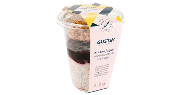 Maitseelamused Kreeka Jogurt Mustikamoosi Ja Chiaga 250