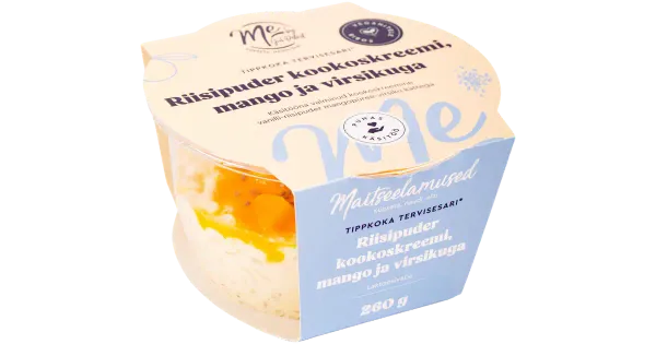 Maitseelamused Riisipuder Kookoskreemi, Mango Ja Virsik
