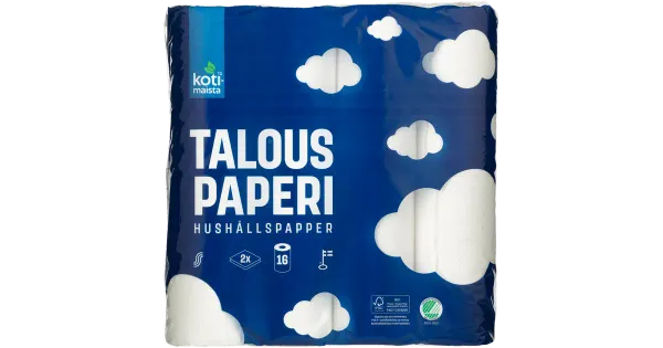 Majapidamispaber Kotimaista 2-kihiline 16 rulli