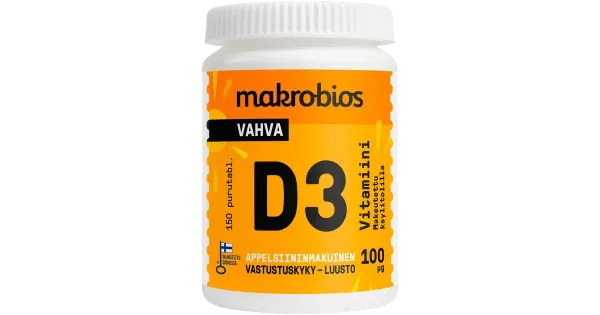 Makrobios D-vitamiini tabletid 100µG 150tk 53g