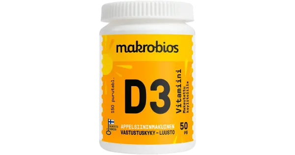 Makrobios D-vitamiini tabletid 50µG 150tk 53g