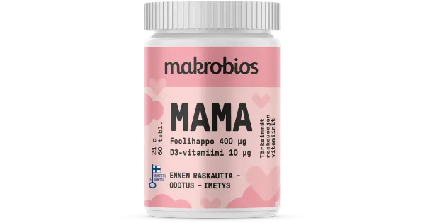 Makrobios Mama Foolhappe+D-vitamiin 60 tabletti