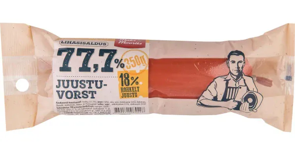 Maks & Moorits 77,7% Juustuvorst 350 G