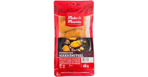 Maks & Moorits Hakkšnitsel, Paneeritud 400 G