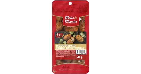 Maks & Moorits Kodupihvid Kreemja Juustutäidisega 400 G