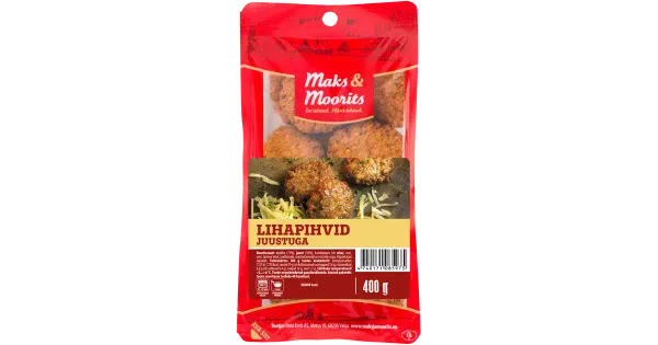 Maks & Moorits Lihapihvid Juustuga 400G