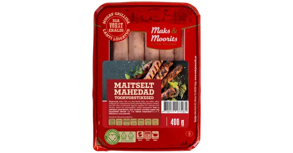 Maks & Moorits Maitselt Mahedad Toorvorstikesed 400G