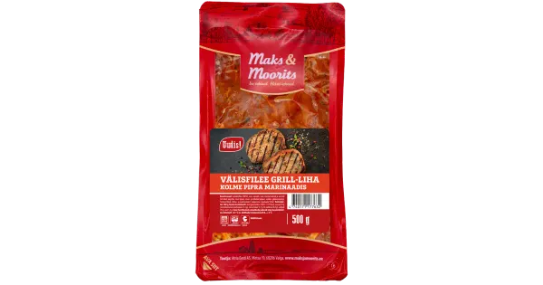Maks & Moorits Välisfilee grill-liha kolme pipra 500g