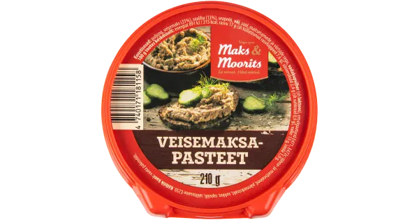 Maks & Moorits Veisemaksapasteet 210G