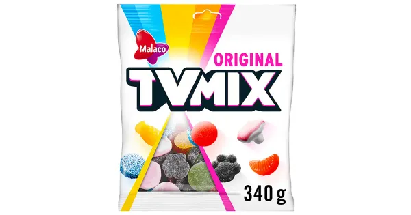 Malaco TV Mix originaal kommikott 340g