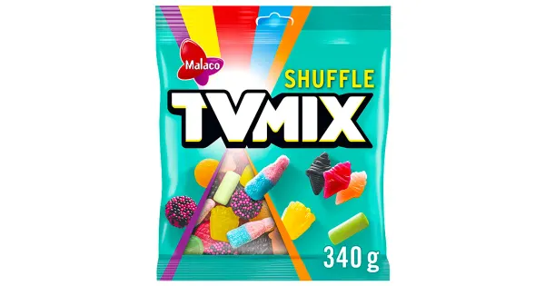 Malaco TV Mix Shuffle kummikommide segu 340g
