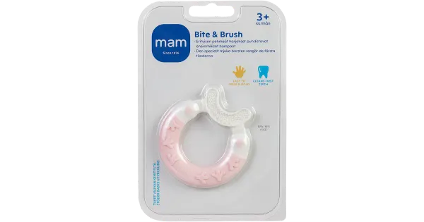 Mam Bite & Brush närimisrõngas alates 3-elukuust