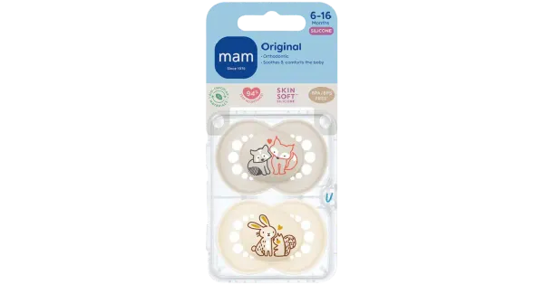 MAM Original silikoonlutid 6-16k 2tk